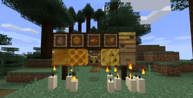 Мод на мобов для Майнкрафт 1.21.1 / 1.20.1 (Buzzier Bees)