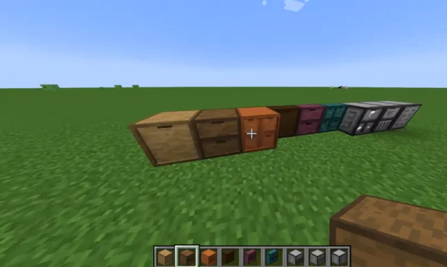 Блоки из мода Storage Drawers Extras
