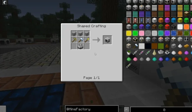 Крафт на блок из мода Minefactory Reloaded