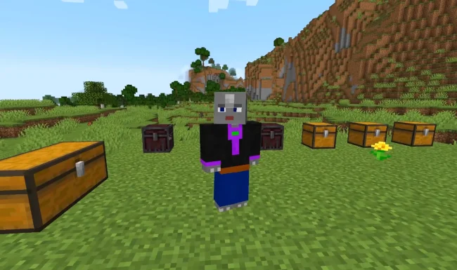 Сравнение обычных сундуков и сундуков из мода Nether Chested