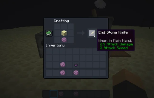 Крафт на кинжал из мода Ends Delight