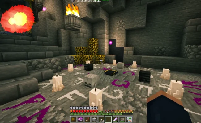 Процесс проведения нового заклинания из мода Ars Ocultas