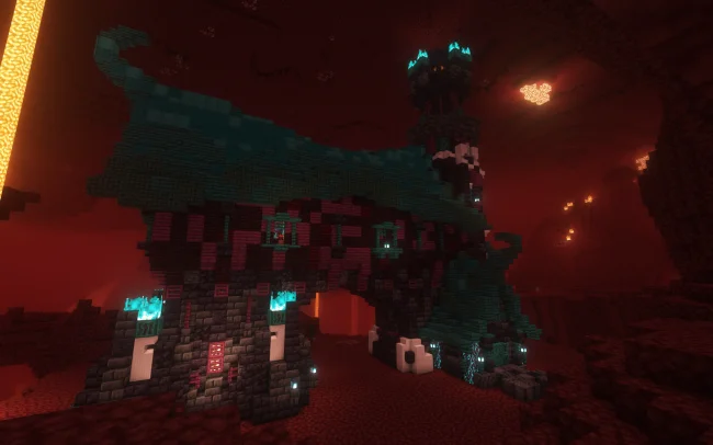 Мод на постройки для Майнкрафт 1.21.11 / 1.20.6 (Moogs Nether Structures)