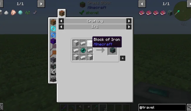 Крафт на блок из мода Travel Anchors