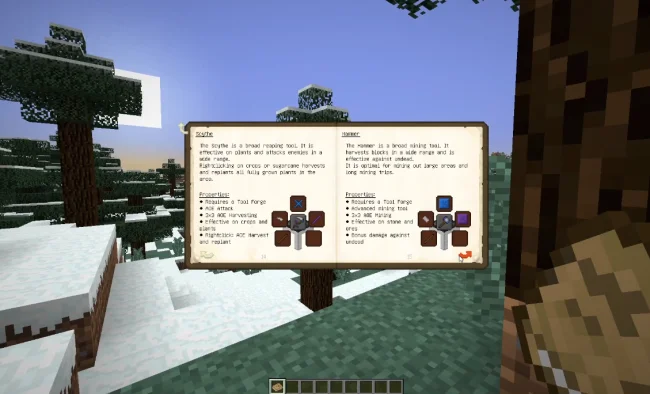 Книга из мода Tinkers JEI