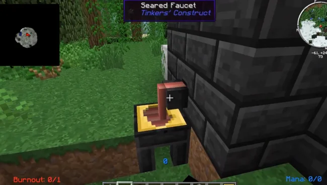 Процесс работы механизма из мода Tinkers Mechworks