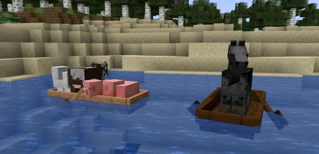 Мод на транспорт для Майнкрафт 1.21.1 / 1.20.1 (Boatload)