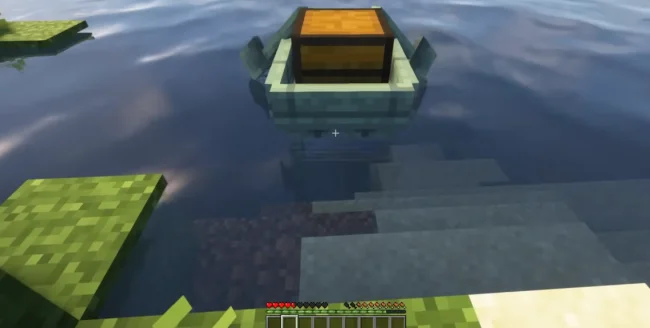 Лодка с сундуком из мода Boatload