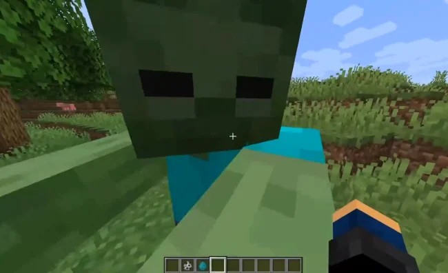 Отсутствие огня у зомби при свете из мода Mob Sunscreen