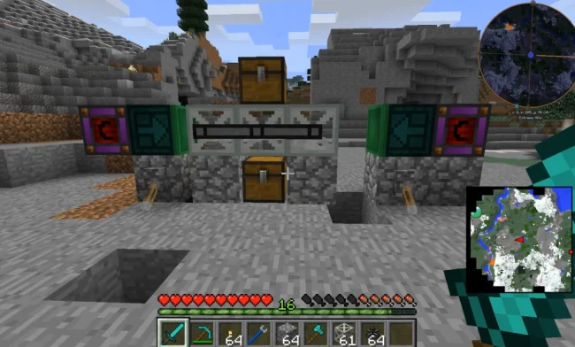 Небольшой механизм из мода Funky Locomotion