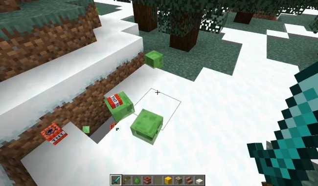 Размножение блоков взрывчатки после смерти слизня из мода SlimyBoyos