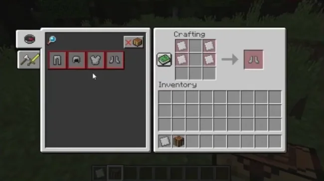 Крафт на кольчужные ботинки из мода Leos Craftable Chainmail
