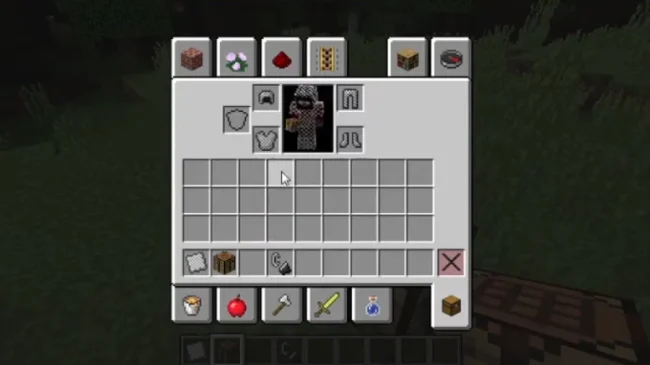 Персонаж в кольчужной броне из мода Leos Craftable Chainmail